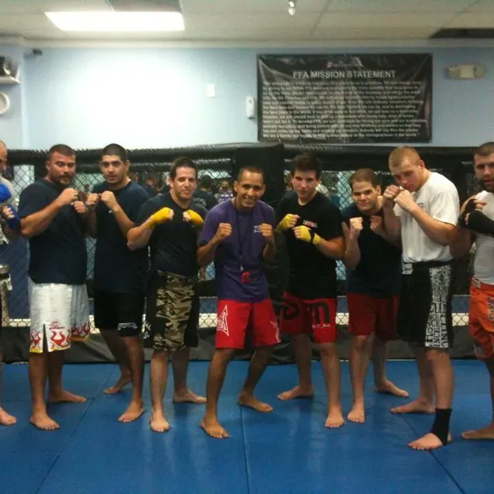Kickboxing class at Freestyle Fighting Academy in Miami