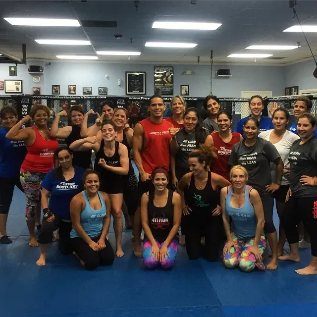 Women's fitness bootcamp at Freestyle Fighting Academy in Miami